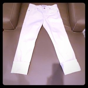 Joe's Jeans white cropped jeans